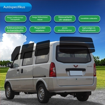 Wuling Rongguang 6407 B3 autóablakokhoz termikus szigetelő fólia — teljes jármű üvegfelületei, áteresztés <30%, hőszigetelés 69.8%, UV védelem 98.5%
