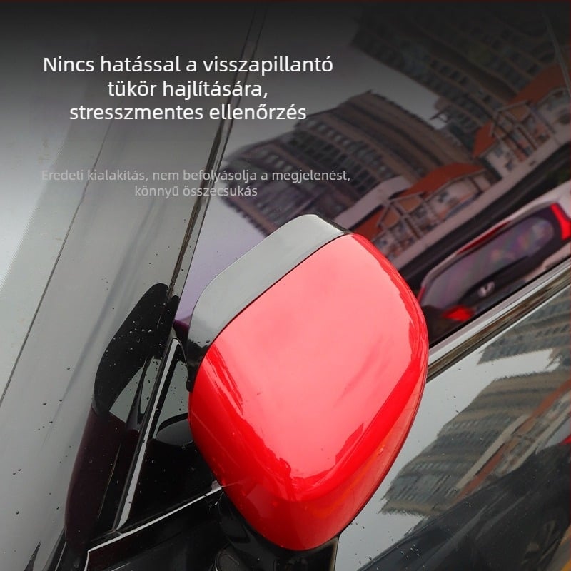Esővédő a visszapillantó tükörhöz, ABS, univerzális illeszkedés, Modell: Rear View Mirror Rain Eyebrow, Stílus: karbon rost mintázat