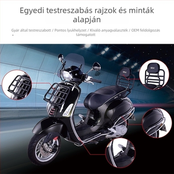 IBX 023 Motorkerékpár szélvédő és hátsó polc, kompatibilis robogóval és motorkerékpárral, termékkód 01