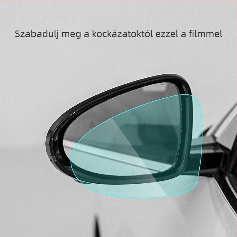Visszapillantó tükör esővédő film, anti‑reflex, vízálló, párásodás elleni