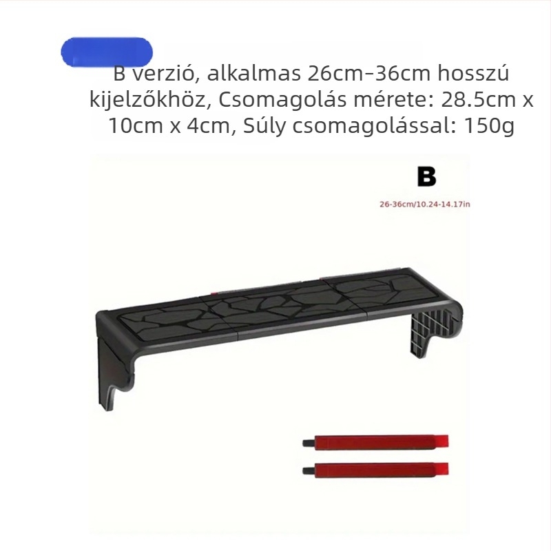 Autó navigációs napellenző panel anti‑glare résszel, hátrameneti kijelző, teleszkópos szerelés, műanyag kivitel, univerzális illeszkedés