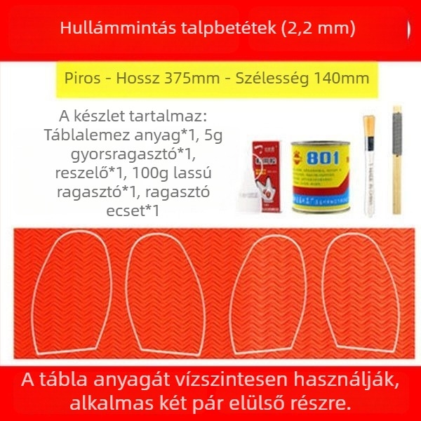Marháinak ínából készült gumi talpú javító ragasztócsík – csúszásmentes, kopásálló és csendes; kosárlabda cipőkhöz, sportcipőkhoz, bőr cipők, szandálok és tollaslabda cipők javítására