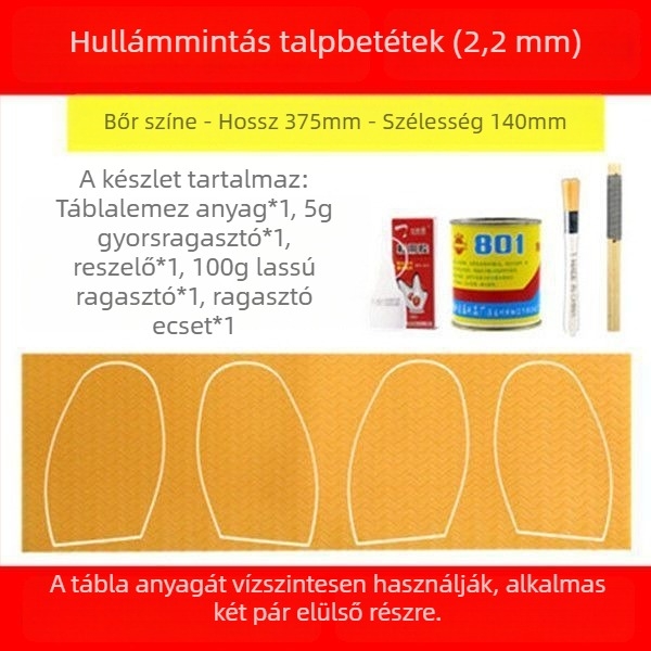 Marháinak ínából készült gumi talpú javító ragasztócsík – csúszásmentes, kopásálló és csendes; kosárlabda cipőkhöz, sportcipőkhoz, bőr cipők, szandálok és tollaslabda cipők javítására