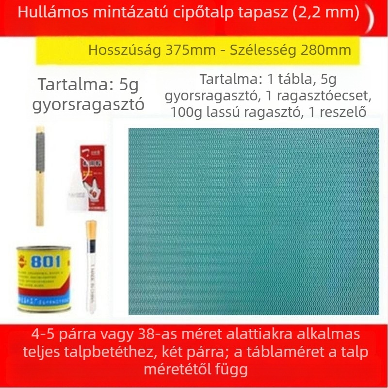 Marháinak ínából készült gumi talpú javító ragasztócsík – csúszásmentes, kopásálló és csendes; kosárlabda cipőkhöz, sportcipőkhoz, bőr cipők, szandálok és tollaslabda cipők javítására