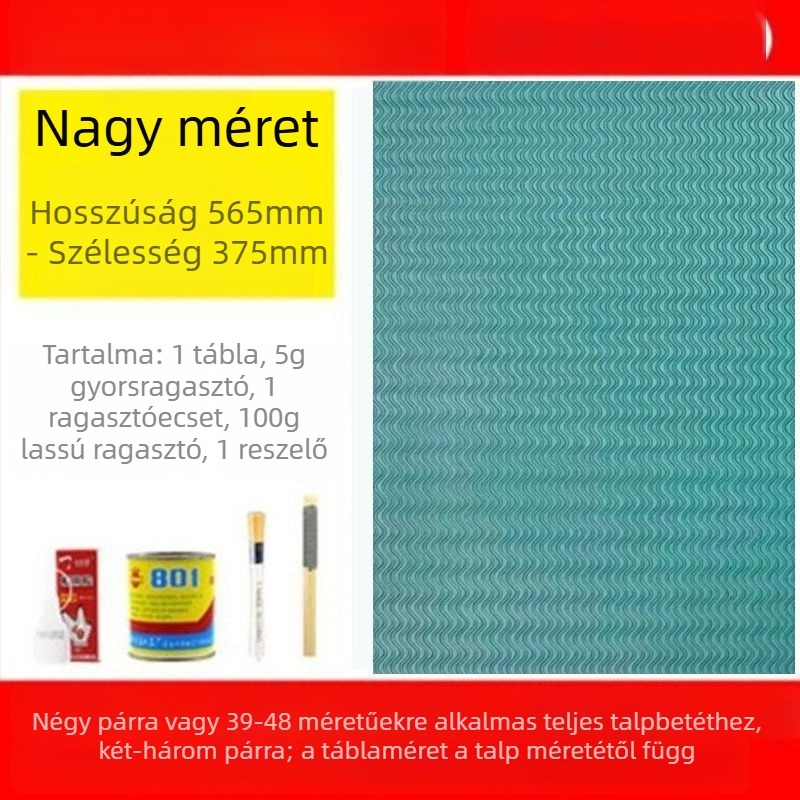 Marháinak ínából készült gumi talpú javító ragasztócsík – csúszásmentes, kopásálló és csendes; kosárlabda cipőkhöz, sportcipőkhoz, bőr cipők, szandálok és tollaslabda cipők javítására
