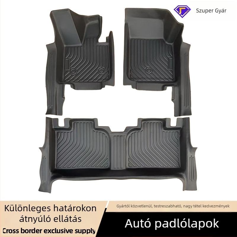 Gumi autópadló szőnyegek, bőrhatás, dedikált modellekhez