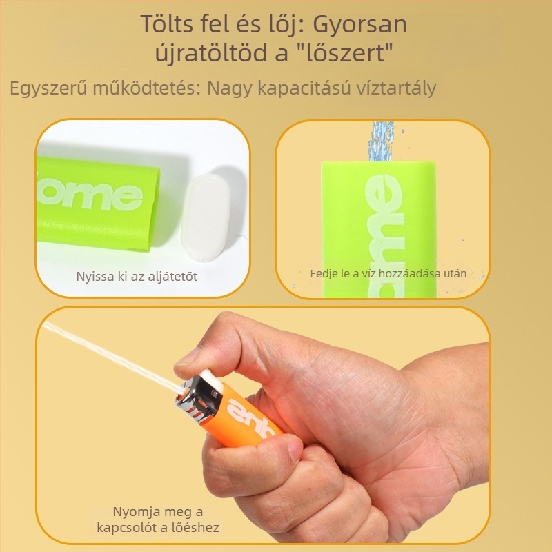 Vízipisztoly — Műanyag kivitelezés; Márka Like a Fish; Életkor: 4–6 év; Csomagolás: Opp bag (Anyag: Műanyag; Márka: Like a Fish; Életkor: 4–6 év; Csomagolás: Opp bag)