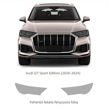 TPU védőfólia fényhatásra váltó színnel az Audi Q7 Sport Edition-höz, fehérről lila felé és fehérről feketéig