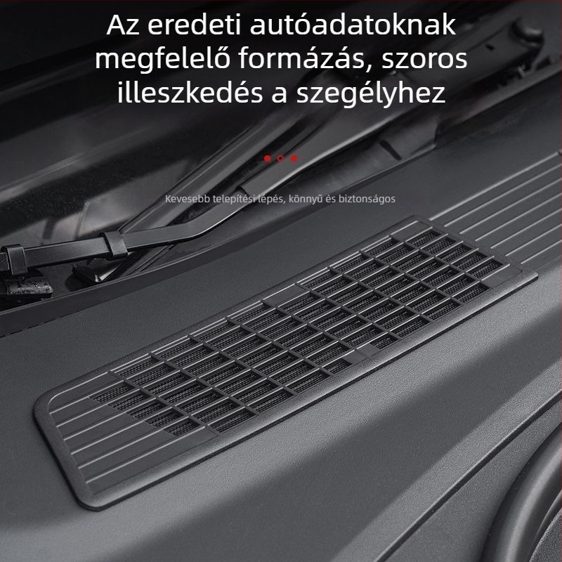 Tesla Model Y / Model 3 légbeömlő védőburkolat és rovarvédő porháló (új verzió) • Anyag: ABS