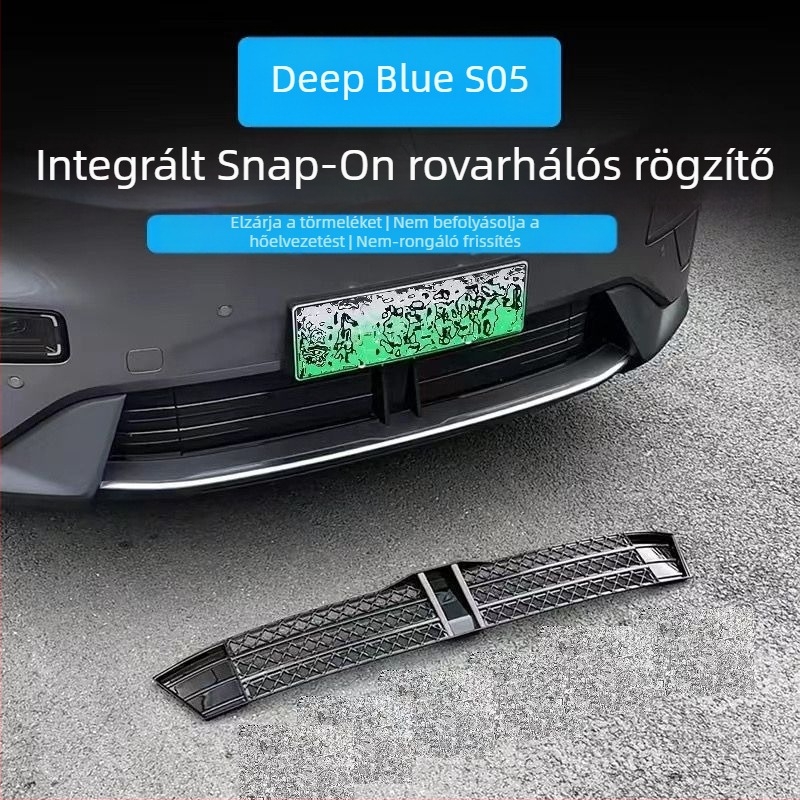 Dark Blue S05: rovarvédelmi hálóval ellátott víztartály dekoratív módosító alkatrész – elő- és középső hálóhoz