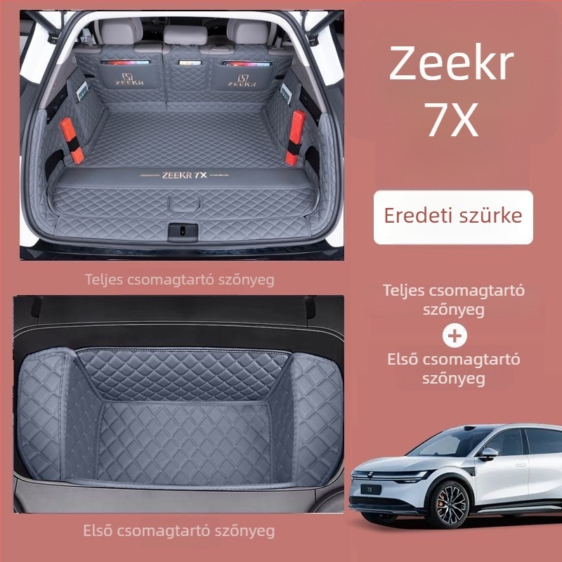 Zeekr 7X csomagtartó matrac – teljes lefedés, kompatibil 25 Zeekr 7X modellhez hátsó- és összkerekes meghajtással, dekoratív csomagtartó matrac
