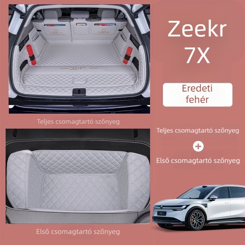 Zeekr 7X csomagtartó matrac – teljes lefedés, kompatibil 25 Zeekr 7X modellhez hátsó- és összkerekes meghajtással, dekoratív csomagtartó matrac