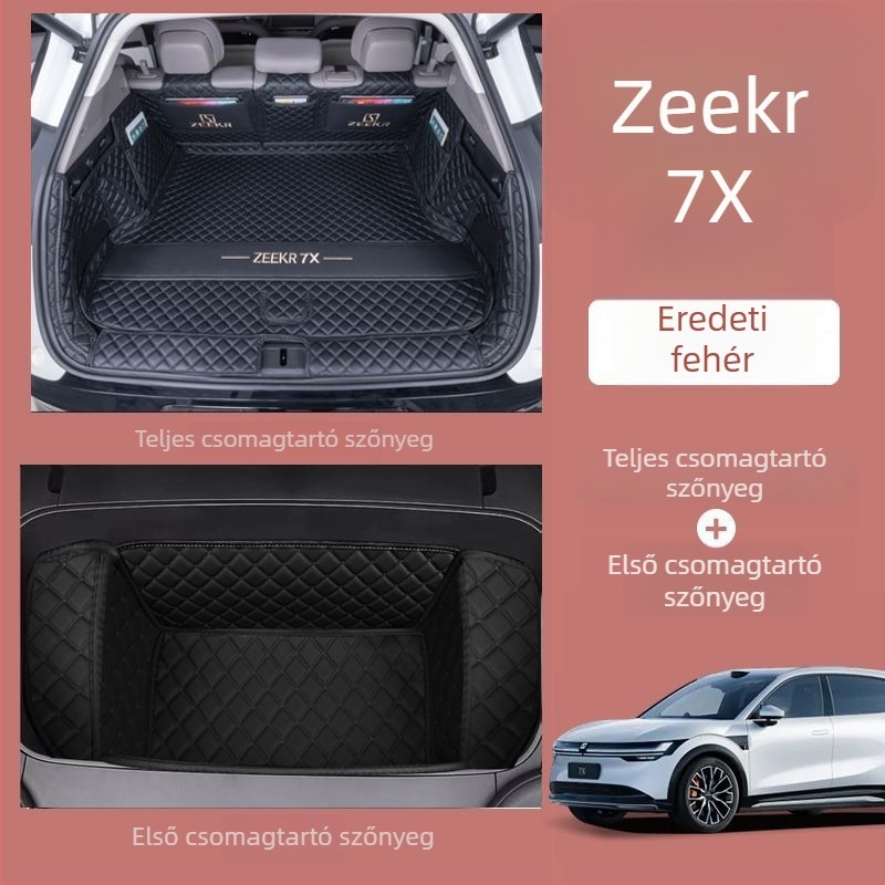 Zeekr 7X csomagtartó matrac – teljes lefedés, kompatibil 25 Zeekr 7X modellhez hátsó- és összkerekes meghajtással, dekoratív csomagtartó matrac