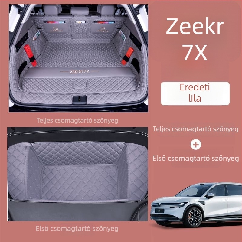 Zeekr 7X csomagtartó matrac – teljes lefedés, kompatibil 25 Zeekr 7X modellhez hátsó- és összkerekes meghajtással, dekoratív csomagtartó matrac