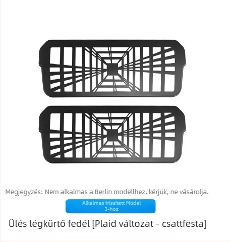 Tesla Model Y légkivezető maszk (frissített változat) — műanyag, öntapadó telepítés, belső ajtópanelhez