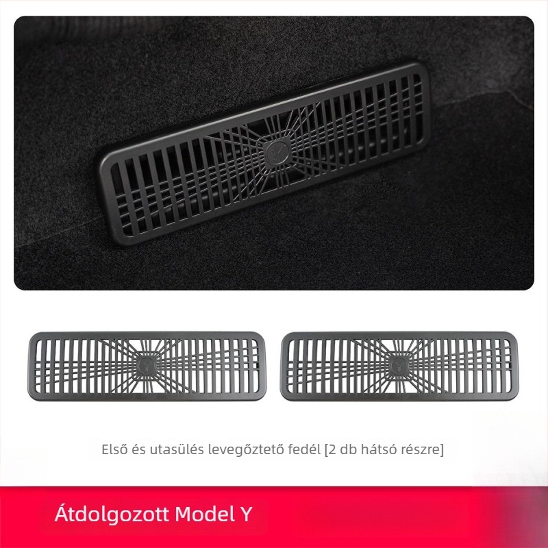 Tesla Model Y légkivezető maszk (frissített változat) — műanyag, öntapadó telepítés, belső ajtópanelhez