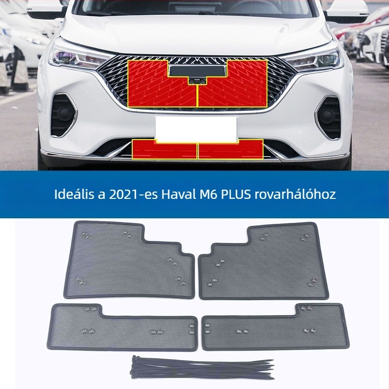 Haval M6/M6 Plus rovarvédő háló (2019–2021) — víztartály védőháló módosító kiegészítő, anyag King Kong, nyílás 0.2 mm, huzalátmérő 0.5 mm, márka Jiamai