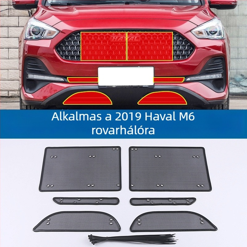 Haval M6/M6 Plus rovarvédő háló (2019–2021) — víztartály védőháló módosító kiegészítő, anyag King Kong, nyílás 0.2 mm, huzalátmérő 0.5 mm, márka Jiamai