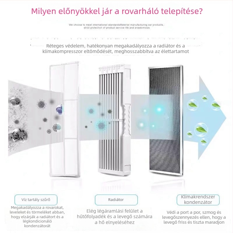 Chery Tiggo 9 rovarvédő háló a radiátorra és az első grillre — Márka: Chery