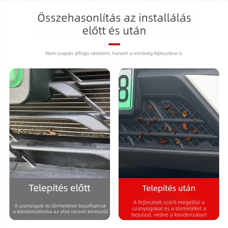 Elülső radiátorrács rovarvédő méhsejt mintázattal - PP, nyílás 7777, vezetékátmérő 777, élettartam 777, márka jixian