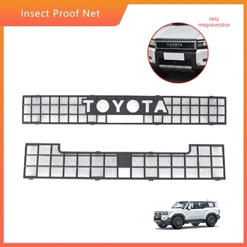 Rozsdamentes acélból készült rovarháló Toyota Land Cruiser LC250 Pradohoz — márka Hottop/Tanglian
