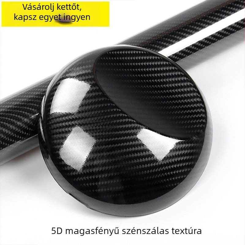 5D szénszálas vinyl fólia autó belső és külső részéhez – fekete, 3D szénszálas effekt