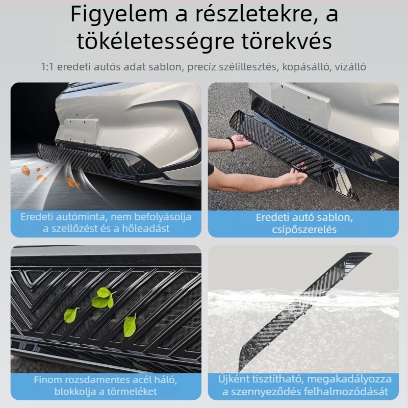Jihu T1 rovarmentes előtti hálóvédő – középső előtéri háló a hűtőmaszkhoz, gyors rögzítés, rozsdamentes acél, modell Jihu T1425 Endurance Special