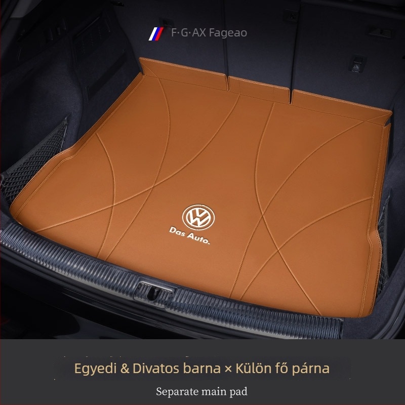 Bőr csomagtartó szőnyeg – Flying Profit, első osztályú minőség, Tiguan L, Lavida, Sagitar, Bora, Touran, ID.3, Passat, Magotan modellekhez