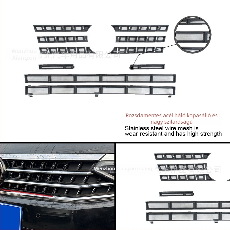 VW Magotan B8 (23–25) előre rovarvédő háló, ABS, Inspiring, karbonszövet hatású megjelenés
