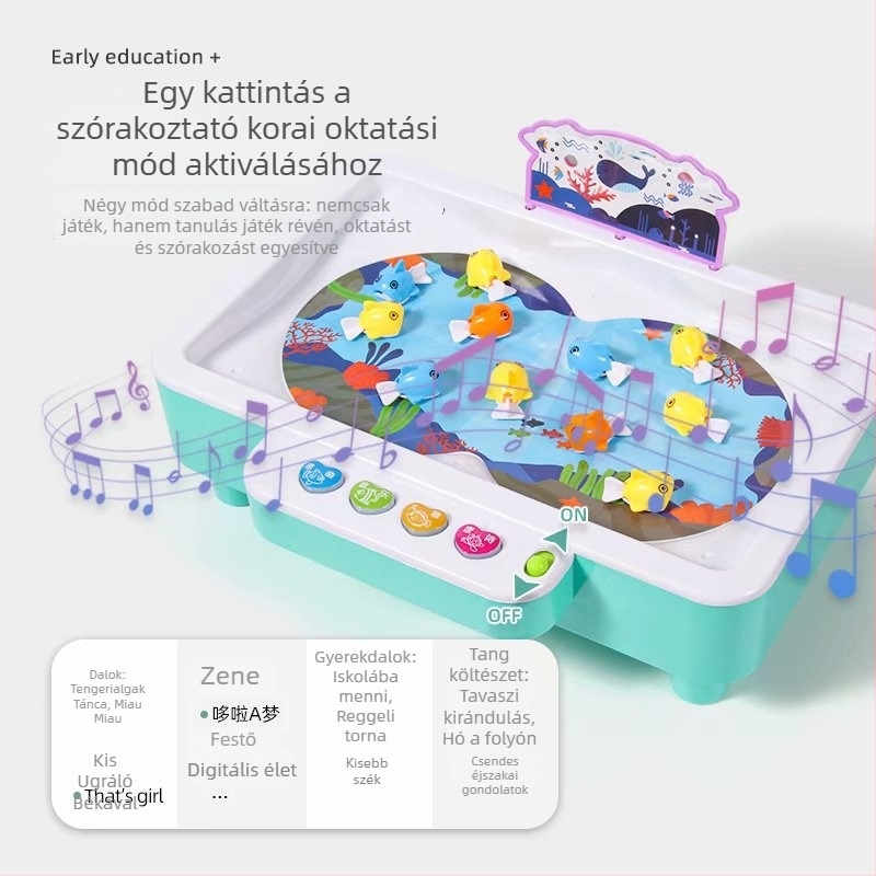 Interaktív gyerekeknek szánt vízijáték, műanyagból, elektromos működés, 0-3 éveseknek, eredet Shantou