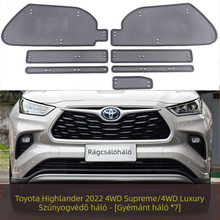 Jiamai King Kong rovarmentesítő háló víztartályvédő Toyota Highlander 2022 (élettartam 100000)