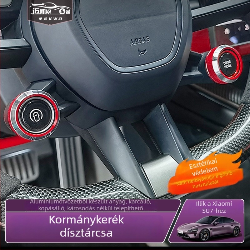 Kormánykerék gombgyűrű, alumíniumötvözet, modell 255, Love car, Xiaomi SU7-hez
