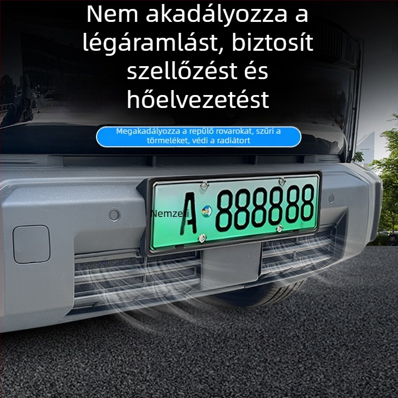 Chery ICAR03-hoz illeszkedő első radiátor rács dekoratív sáv rovarvédő hálóval | Anyag: ABS | Kompatibilitás: Chery ICAR03