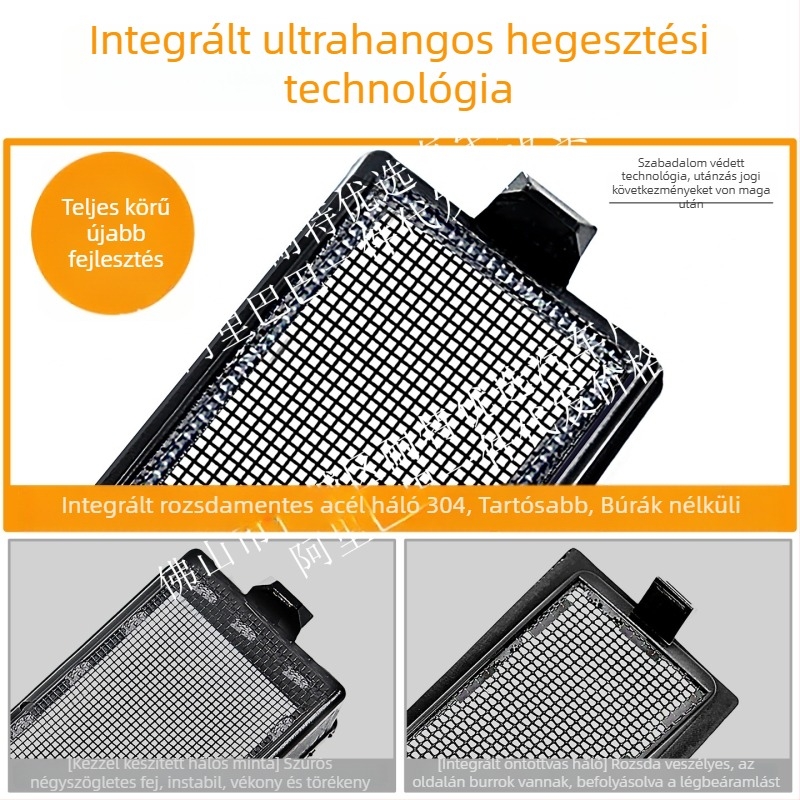 Denza N8L DM Integrált, Hegesztett Elülső Grille Rovartaszító Hálóval – Dekoratív Szalag Kiegészítő; Anyag: ABS; Résméret: Standard; Drótátmérő: Standard; Élettartam: Normál