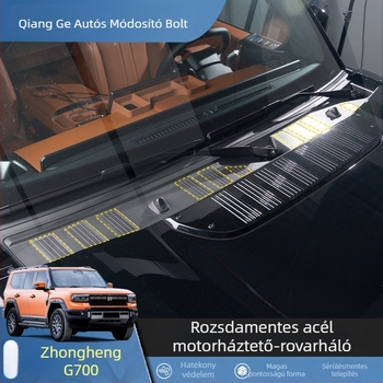 Jietu Zhongheng G700 motorháztető rovarháló – Anyag: rozsdamentes acél; Márka: Yulang; Kompatibilitás: Jietu Zhongheng G700