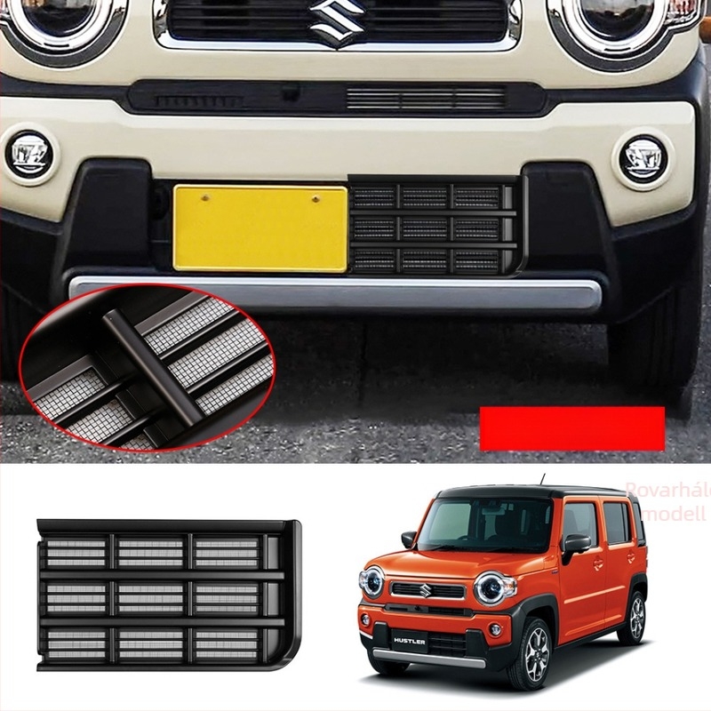 Suzuki Hustler alsó első grille dekoratív keret rovarhálóval, kompatibilis 20 modellhez, ABS