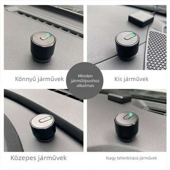Sávelhagyás figyelmeztető rendszer LED kiegészítő fénnyel — ABS belső alkatrészek, könnyű beépítés, általános autómodellekhez