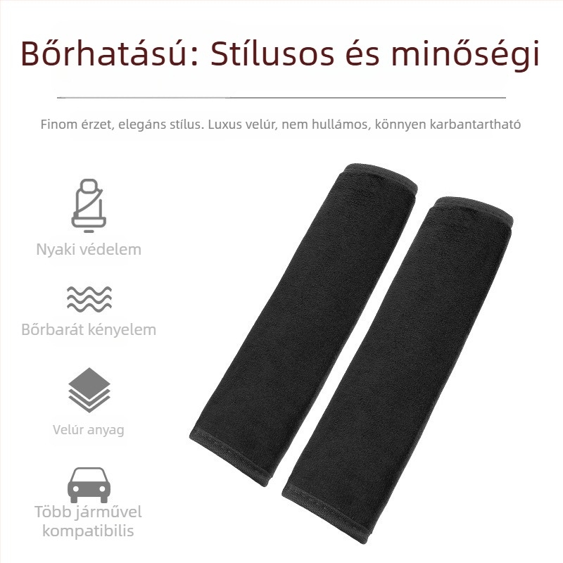 Autó-biztonsági öv vállvédő plüss velúrból, Sail family márka; súly 0.06 kg; logónyomtatás elérhető; testreszabható
