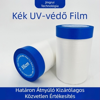 Festőmaszkoló fólia UV‑álló japán papírból, PE hátoldallal, 0,7 mm vastagság, mag: papírszál, beltéri/kültéri dekorációhoz és maszkoláshoz autófestéshez