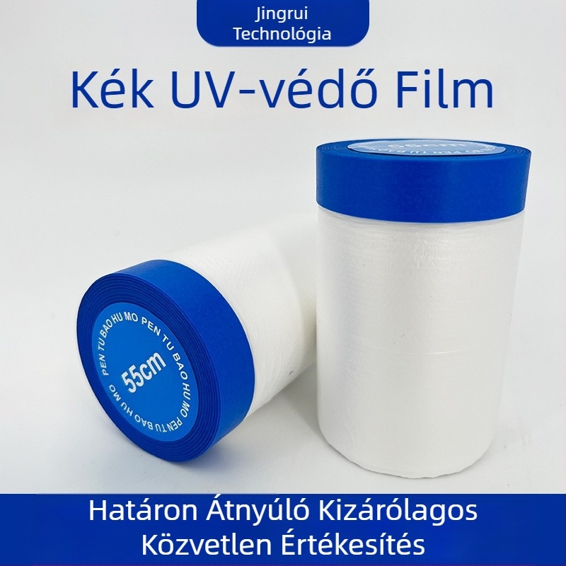 Festőmaszkoló fólia UV‑álló japán papírból, PE hátoldallal, 0,7 mm vastagság, mag: papírszál, beltéri/kültéri dekorációhoz és maszkoláshoz autófestéshez