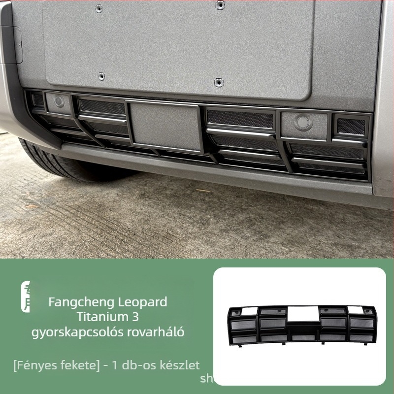 BYD Fangchengbao Titanium 3 hátsó csomagtér védőcsík rovarhálóval – ABS műanyag, Junmiao