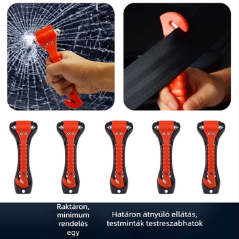 Autómentő eszköz – biztonsági kalapács üveghez, mini ABS, súly 150 g, eredet Ningbo, testreszabható feldolgozás