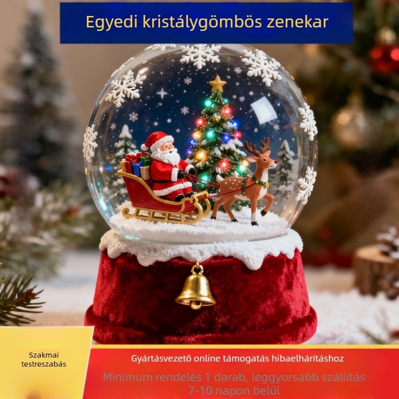 Zenei doboz dísz – szintetikus gyanta, gyanta-feldolgozás, testreszabható, rajzfilmszerű forma, 3D belső