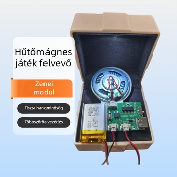 Kézzel készített fémből készült USB-MP3 zenemozgás felvétellel, zenei dobozhoz