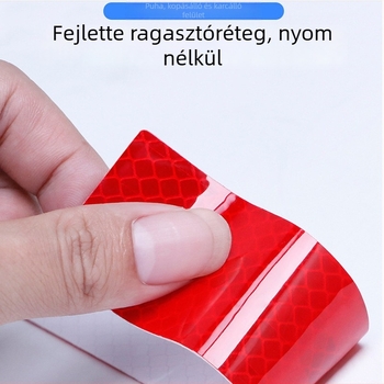 Autó biztonsági fényvisszaverő sávok – hosszú ragasztós szalag a hátsó lökhárítóhoz és az ajtókhoz