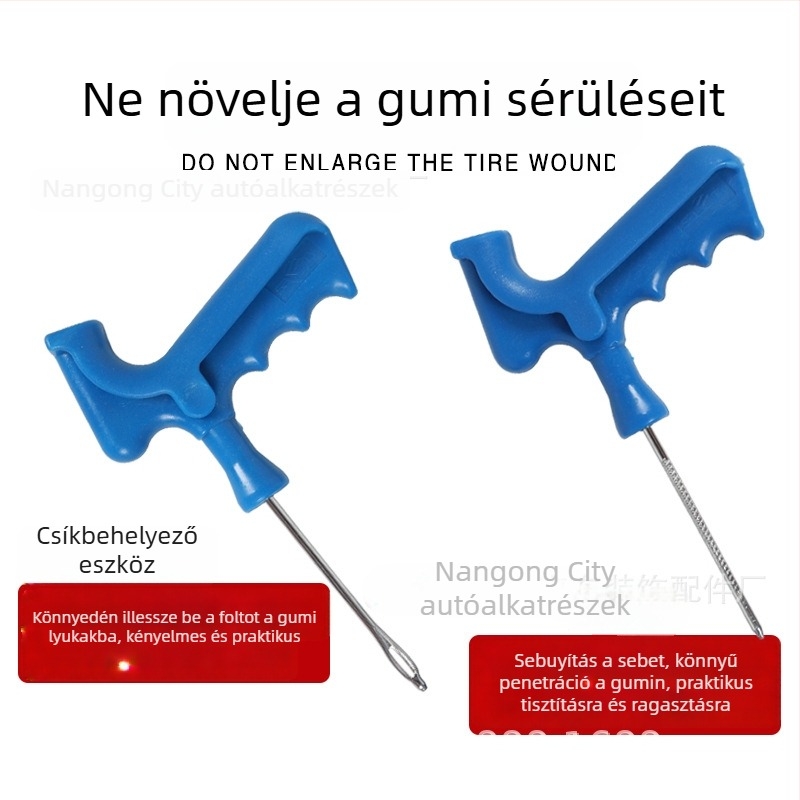 Sürgősségi gumijavító készlet kettős oldalú vulkanizált gumiszalagokkal autókhoz és motorkerékpárokhoz