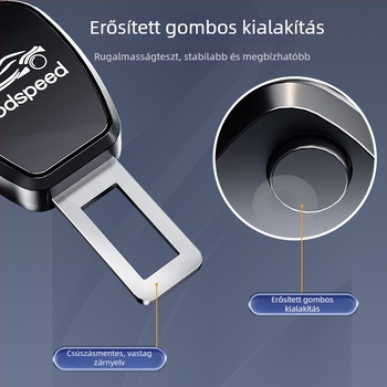 Weiyis autóülés-biztonsági öv hosszabbító - modell A-8, anyagok: rozsdamentes acél és ABS, testreszabás elérhető, logó nyomtatás lehetséges