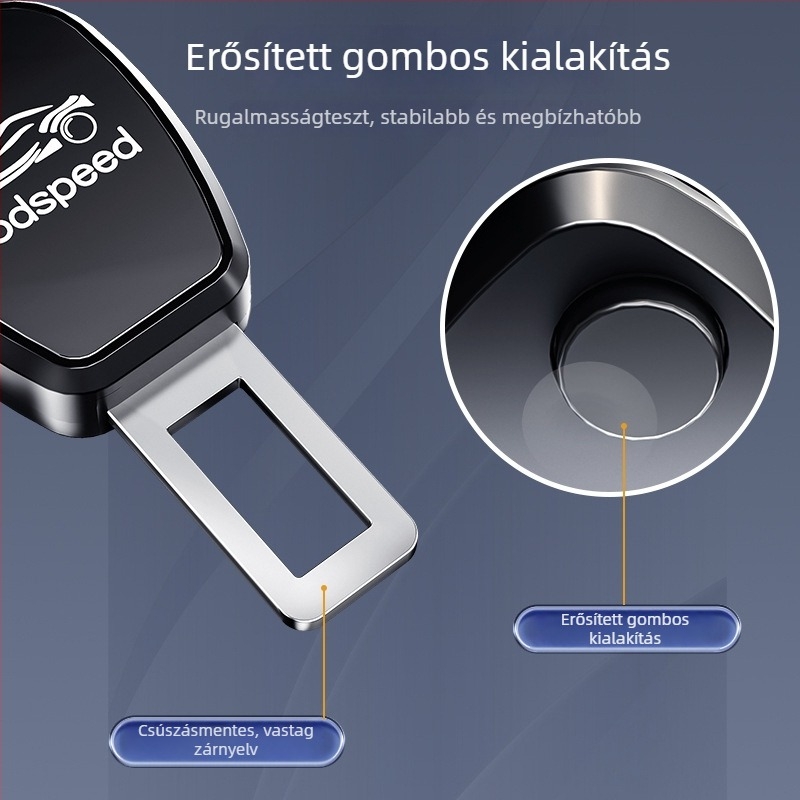 Weiyis autóülés-biztonsági öv hosszabbító - modell A-8, anyagok: rozsdamentes acél és ABS, testreszabás elérhető, logó nyomtatás lehetséges