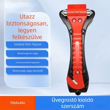 Autóba szerelhető kétfunkciós biztonsági kalapács buszokhoz és autókhoz, ABS, 140 g, Shandong Linyi származás, testreszabás elérhető