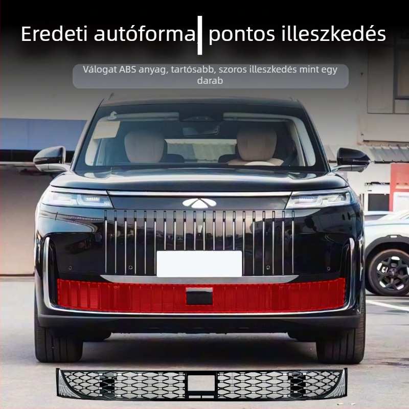 Rovarmentes elülső radiátorrács – Anyag: ABS + rozsdamentes acél háló 304; Üzemidő: 3 év